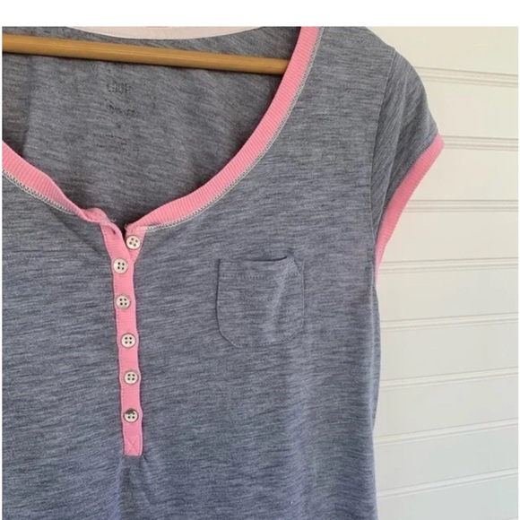 Disney Aristocats Gray and Pink Pajama Top - Picture 3 of 4